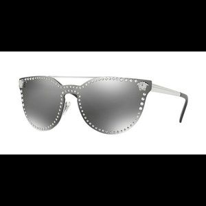 Versace VE2177 Sunglasses Silver NWT
